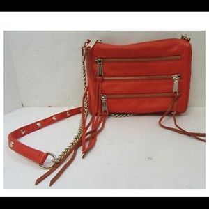 Rebecca Minkoff 3 zip cross body purse